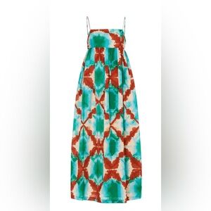 Rails Kaleidoscope Tie-Dye 100% Cotton Dress - Turquoise & Rust